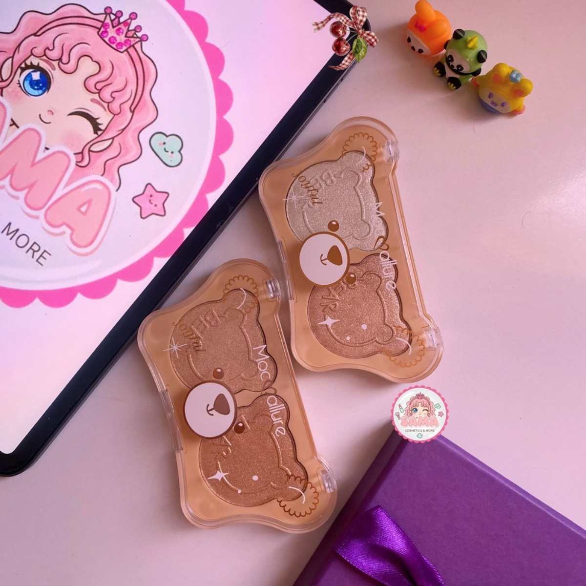 bear-highlighter-palette پالت هایلایتر خرسی-تصویر اصلی
