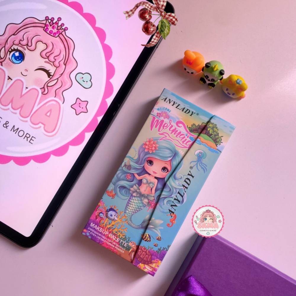 mermaid-book-shadow-palette پالت سایه کتابی پری دریایی-تصویر اصلی